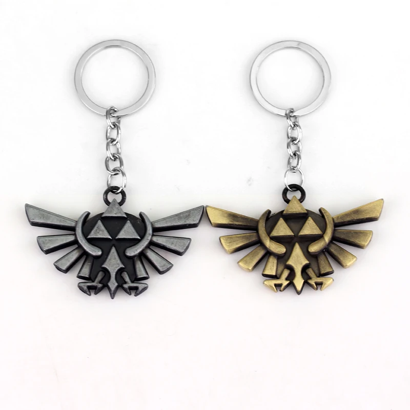 Game The Legend of Zelda Triforce Logo Alloy Key Chains Keychain Keyfob Keyring