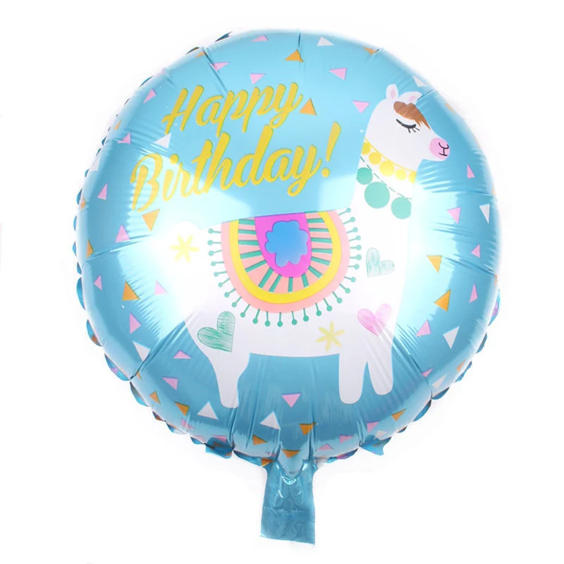Мульти узоры 18 дюймов круглый фольгированный шар с днем рождения надувные воздушные шары с гелием День Рождения украшения игрушки высокого качества