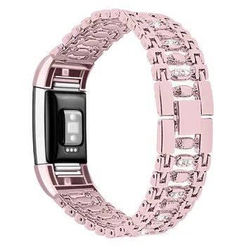

Luxury Smart Watch Strap For Fitbit Charge 3 Stainless Steel Bracelet Band SmartWatch Replacement Belt Strap for Fitbit Charge 2