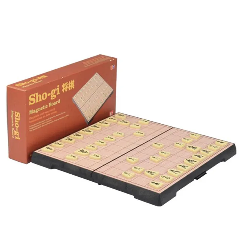 Foldable Magnetic Shogi Set 25*25*2 cm Boxed Japanese Chess Game Sho-gi Checkers | Спорт и развлечения