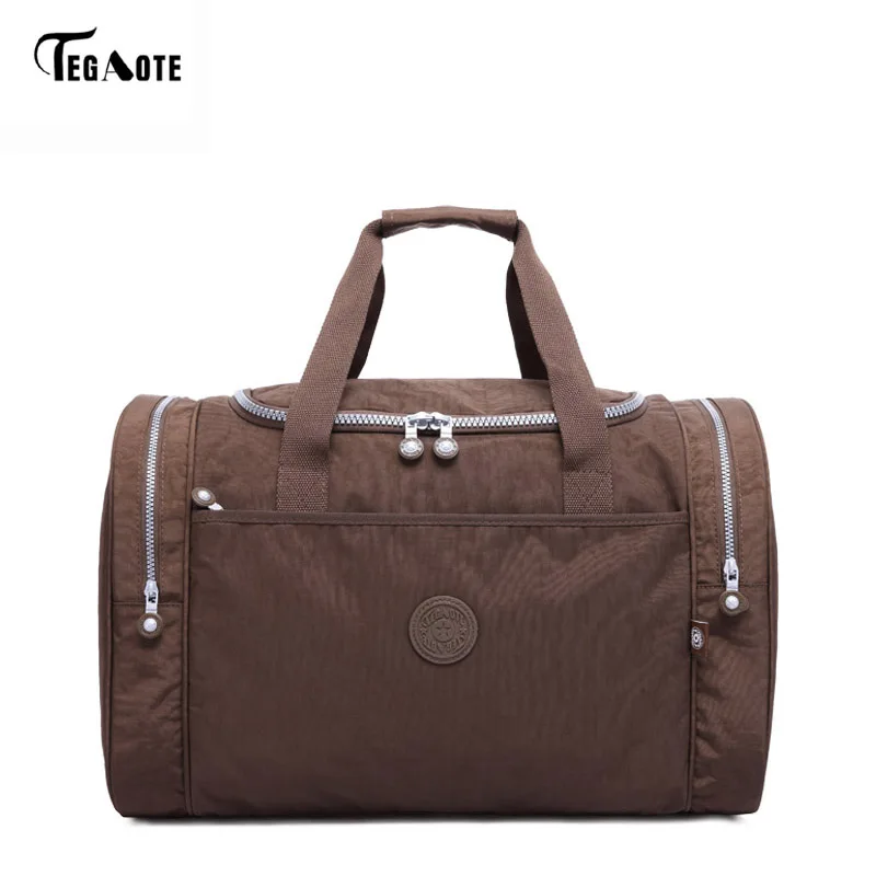 TEGAOTE, модная мужская водонепроницаемая дорожная сумка, Большая вместительная сумка для путешествий, Женская нейлоновая сумка для багажа, сумка для путешествий, сумки унисекс