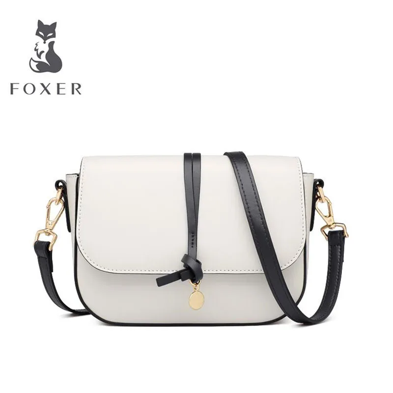 

FOXER 2019 New women leather bag fashion Luxury quality beige handbags women leather shoulder bag Handbags & Crossbody bags