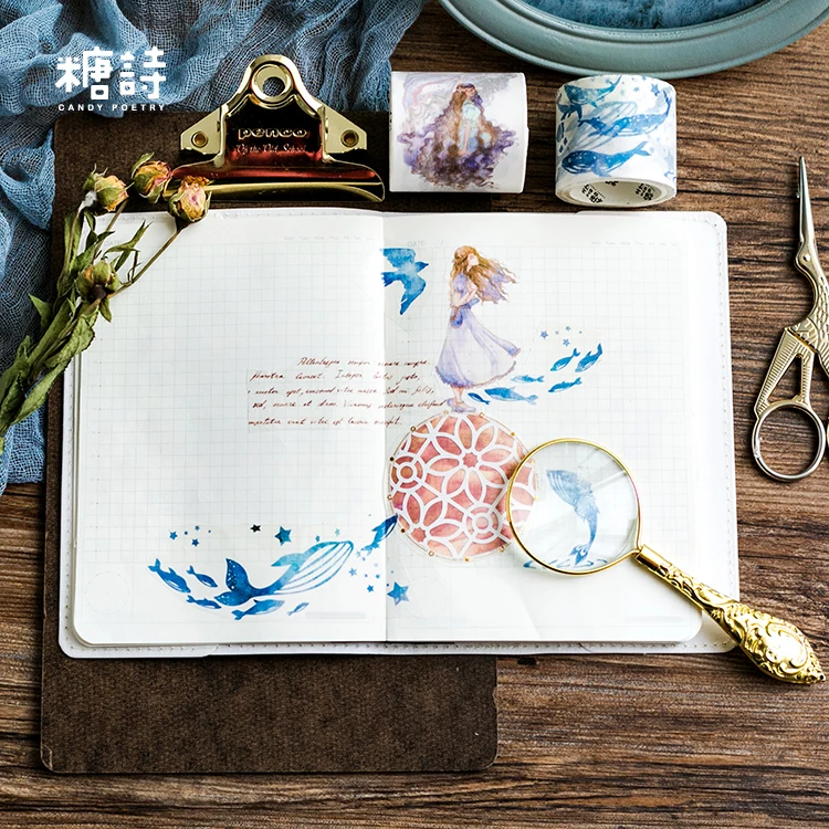 Dreamlike Медузы КИТ/Дочь моря лента для декорации Washi DIY планировщик скрапбукинга