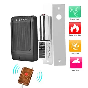 

019ID Door Access Control System Kit With Magnetic Lock ID Card Reader Remote Control AC90-260V