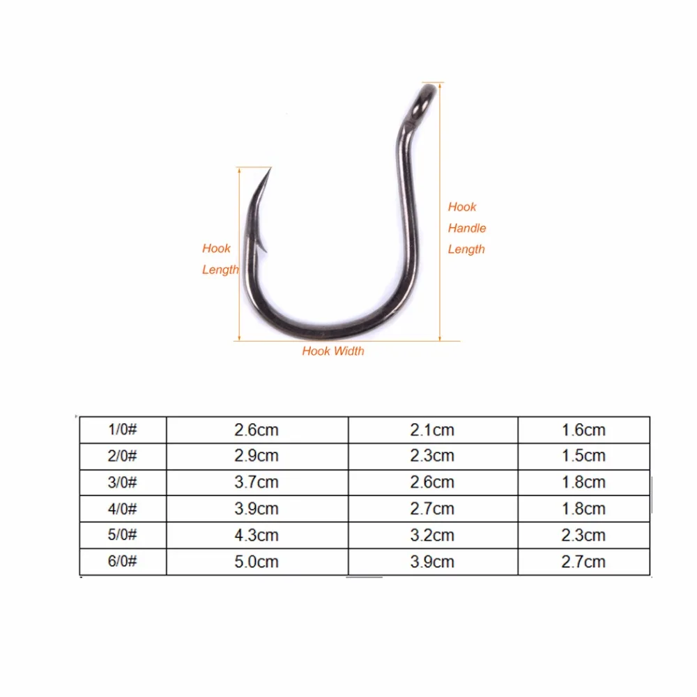100 шт./лот высокоуглеродистая рыболовный крючок 1 #-6 # один крючок с глаз Карп сом Anzol Рыбалка японские рыболовные снасти рыболовный крючок