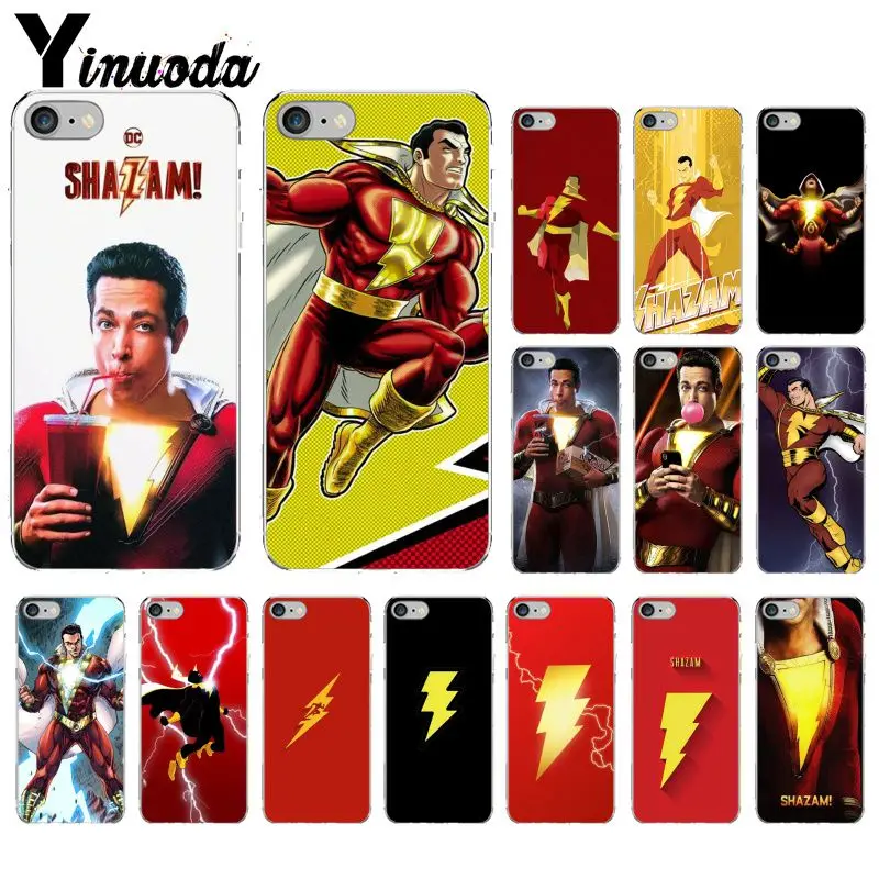 

Yinuoda Shazam! 2019 film DC superhero Colorful Cute Phone Accessories Case for iPhone 5 5Sx 6 7 7plus 8 8Plus X XS MAX XR