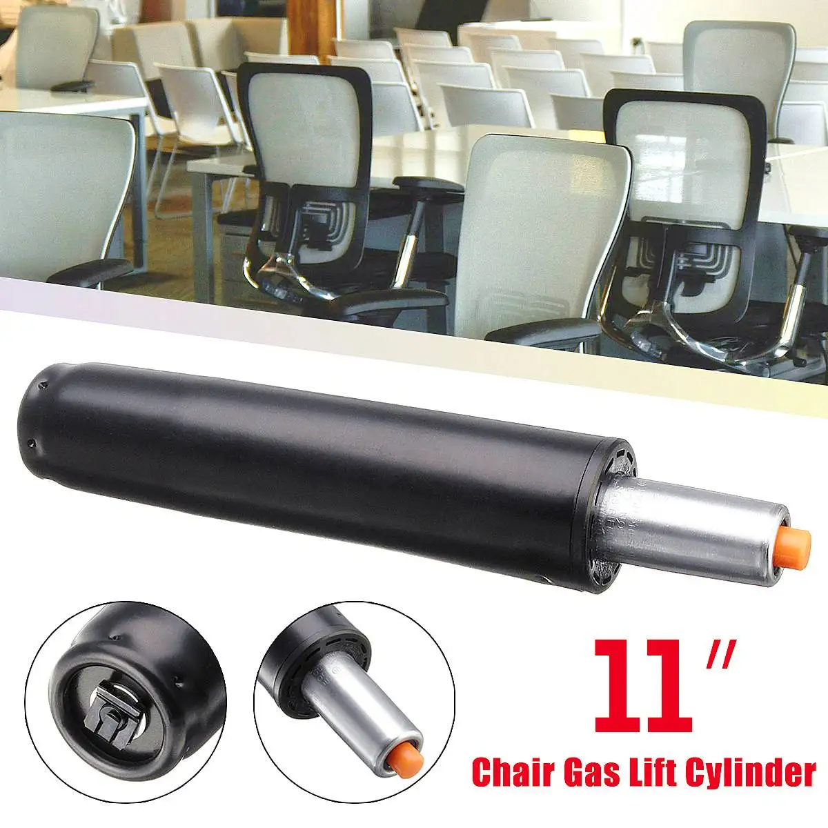 Heavy 11'' Pneumatic Rod Gas Lift Cylinder Chair Replacement Accessories Pneumatic Parts