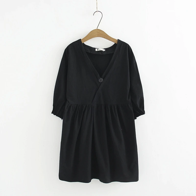 

Plus Size Women Dresses Fashion Half Sleeve Mini OL Dress