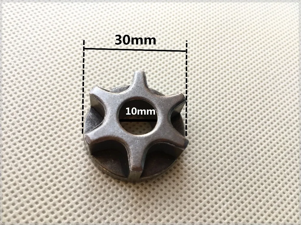 

10PCS Chain saw Gear for 100# 10mm Bosch Angle Grinder replacement star gear for chainsaw bracket Asterisk adapter
