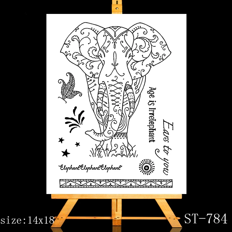 

ZhuoAng Huge creature Clear Stamps/Card Making Holiday decorations For scrapbooking Transparent stamps