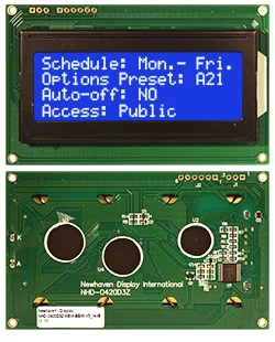 

20x4 20*4 blue or Yellow green screen LCD module IIC I2C Serial spi RS-232 RS232 TTL Interface NHD-0420D3Z-NSW-BBW-V3 PIC16F690