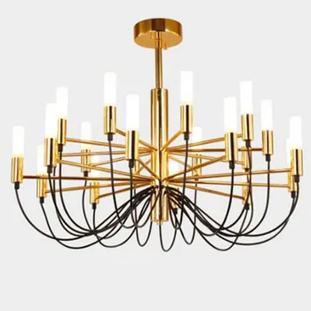 

Manggic Luxury Gold Living Room Chandelier G9 Led lamp Nordic Minimalism Lighting Fixture Chandelier Interior Lights