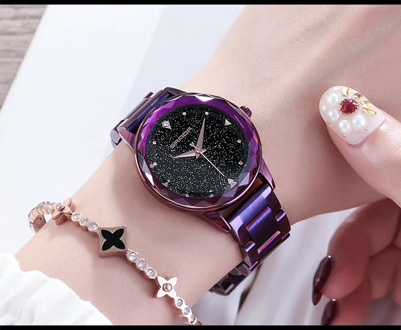 Для женщин часы Женская Мода Нержавеющая сталь кварцевые часы Montre Femme 2018 Для женщин часы