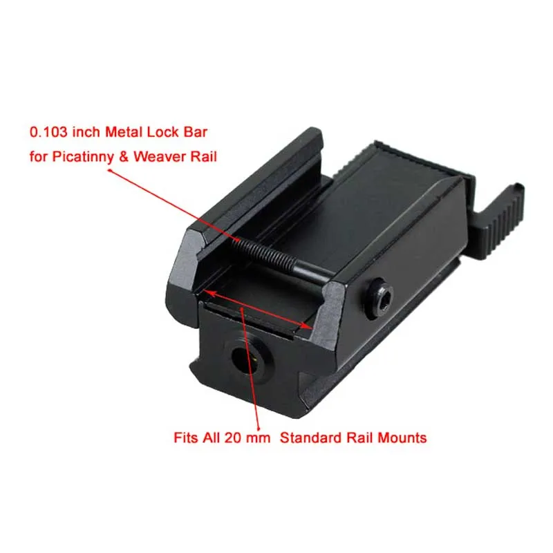 Тактический Red Dot лазерный прицел компактный пистолет 532nm 20 мм Rail Охота Стрельба Airsoft для 1911 G17 19 20 21 22 23 30 31 32