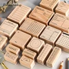 Vintage Daily Planner grid Memo Check List decoration stamp wooden rubber stamps for scrapbooking stationery DIY craft YZ009 ► Photo 1/6