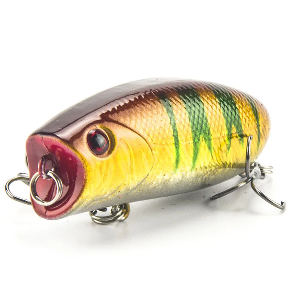 جديد وصول 1 قطعة 11g 5.5 سنتيمتر الكبير بوبر الصيد السحر 3D عيون الطعم Crankbait Wobblers معالجة إيسكا Poper اليابان HQ007