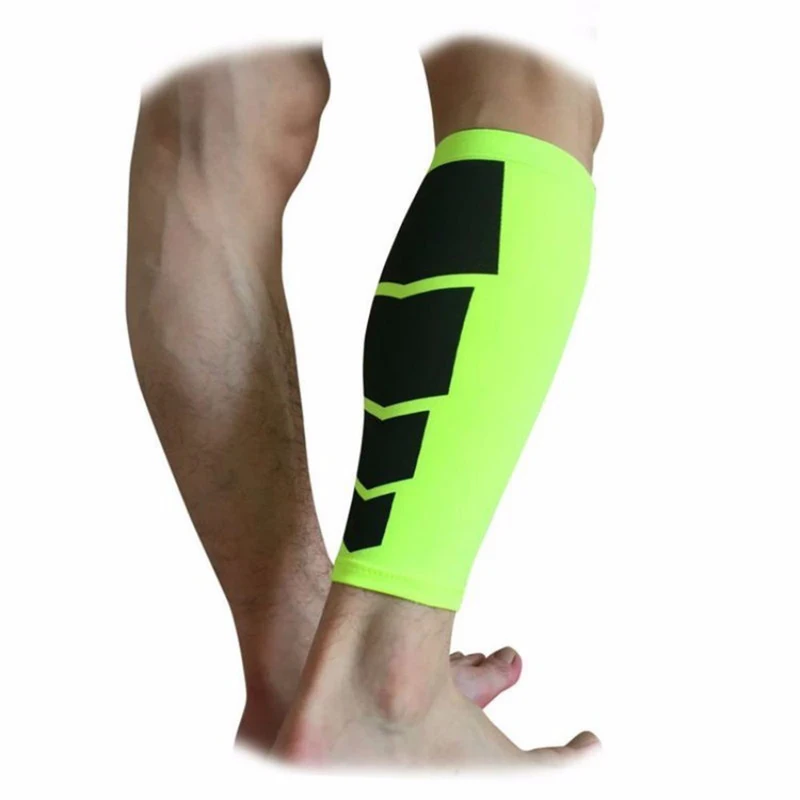 fluorescent green Rayseeda компрессионная тяжелая атлетика, Спорт наколенник противоскользящая спортивная защита ног гетры для бега верховой езды футбол баскетбол - Цвет: fluorescent green