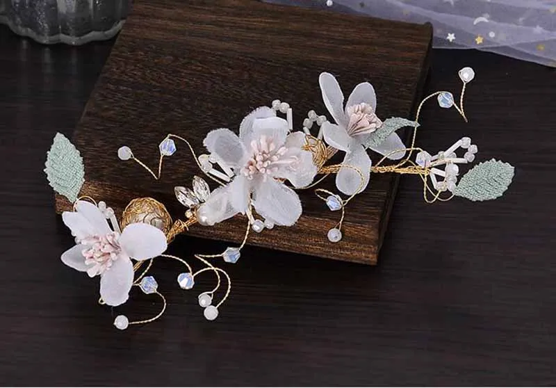 Корейский Для женщин повязка на голову и серьги комплект свадебные диадемы головной убор женские аксессуары для волос с жемчугом диадема, корона