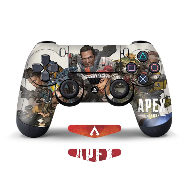 2 шт Наклейка для sony Playstation 4 игровой контроллер для PS4 PS4 Pro PS4 тонкая кожа для Apex Legends - Цвет: 03