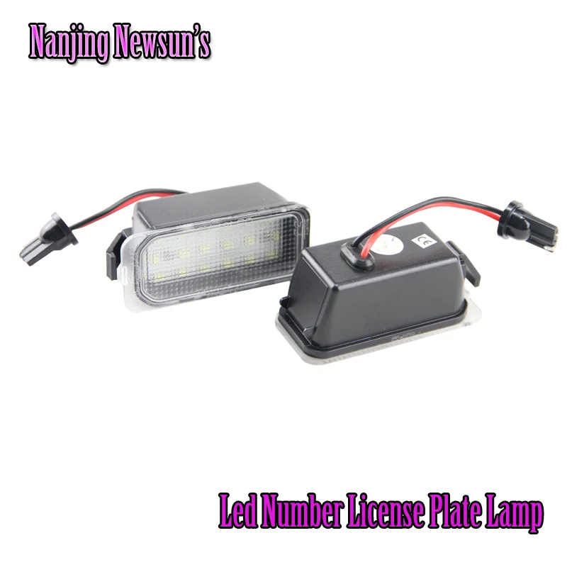 2017 New Led Number License Plate Lamp Lights For Ford Fiesta S MAX C MAX Kuga