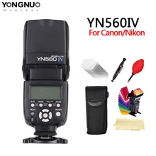 YONGNUO YN560 IV YN560IV 2.4GHZ Wireless Flash Speedlite Transceiver Integrated for Canon Nikon Olympus Pentax Sony Camera