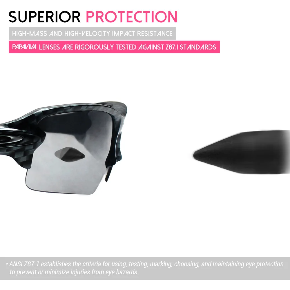 Papaviva серые градиентные поляризованные Сменные линзы для Двойной кромки OO9380 солнцезащитные очки оправа UVA и UVB Защита