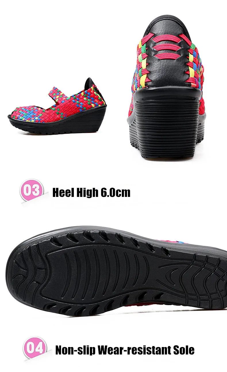 Черные летние женские кроссовки на плоской платформе; женские эластичные плетенки на танкетке с открытым носком; chaussures femme