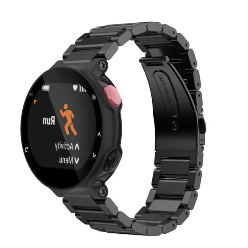 

Drop shipping Wrist band Metal Stainless Steel Watch Band Strap For Garmin Forerunner 220 230 235 630 620 735 Oct 12
