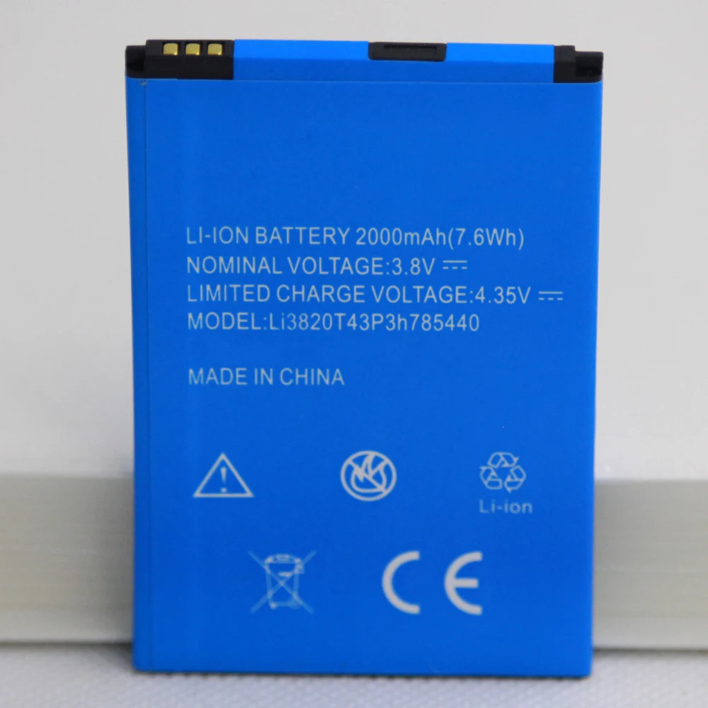 Сменный аккумулятор для телефона Li3820T43P3h785440 20 шт./лот ZTE Blade L370 L2 Plus 2000 мАч