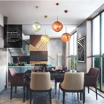 

Modern LED Pendant Lamp Lights Lava Ball Lamps Home Lighting Chandeliers Luster Crystal Lighting Nordic Hanging Lamp Melt Lava