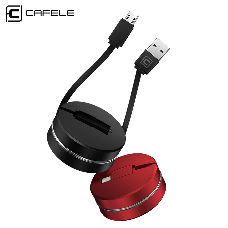 CAFELE 1 м Micro USB кабель для samsung huawei Xiaomi Android смартфоны HTC Синхронизация данных USB кабель Портативный usb зарядный кабель