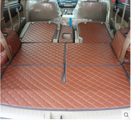 Высшее качество! Специальные коврики для багажника автомобиля Toyota Highlander 7 мест 2013