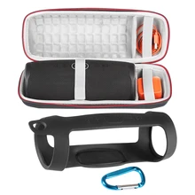 2 в 1 Водонепроницаемый EVA точка волны жесткий ящик для хранения сумки+ Мягкий силиконовый чехол для JBL Charge 4 Bluetooth корпуса Динамиков