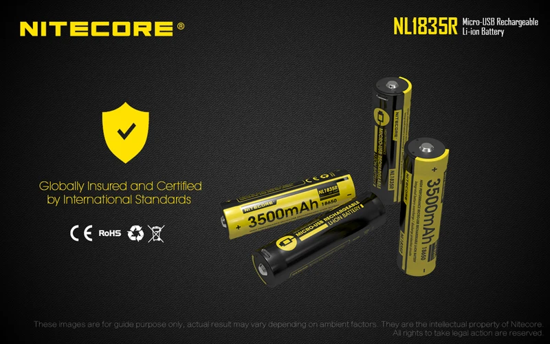 Nitecore NL1835R 18650 Li-ion Battery with Charging Port (7)