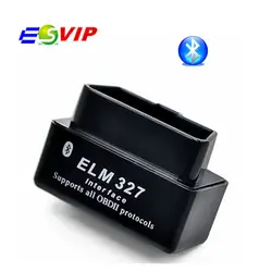 200 шт DHL Супер Мини ELM 327 Bluetooth V2.1 автоматический OBD2 диагностический сканер ELM327 Мини работает на Android Tourque DHL бесплатно