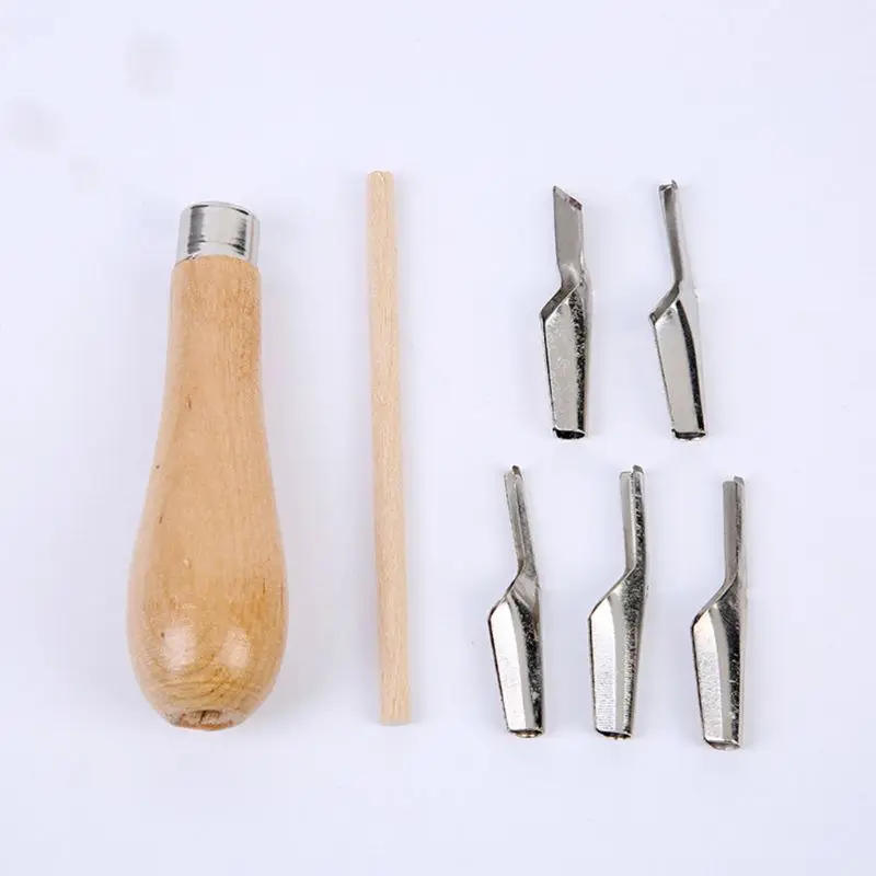 

Manual Handy Graver Wood Carving Knife Set Kit With Wooden Handle Woodworking Tool