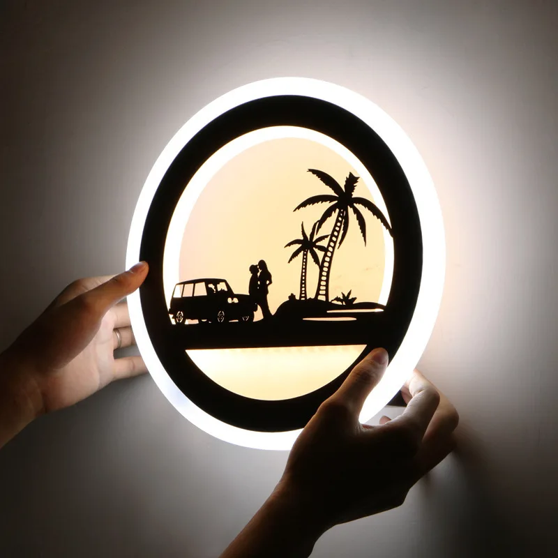 modern LED wall lamp minimalist round lights for Corridor aisel stair Creative sconce Home Decoration indoor living diningroom | Лампы и