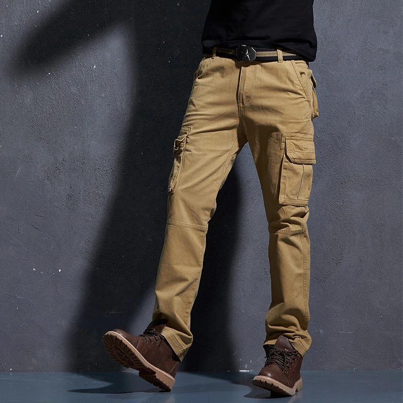 Khaki denim trousers Clearance