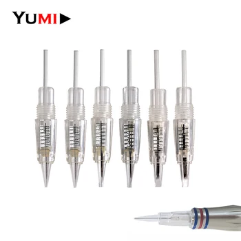

50pcs/lot Disposable 8mm Screw Charmant Liberty Eyebrow Lip Permanent Microblading Blading Makeup Tattoo Needles Cartridges