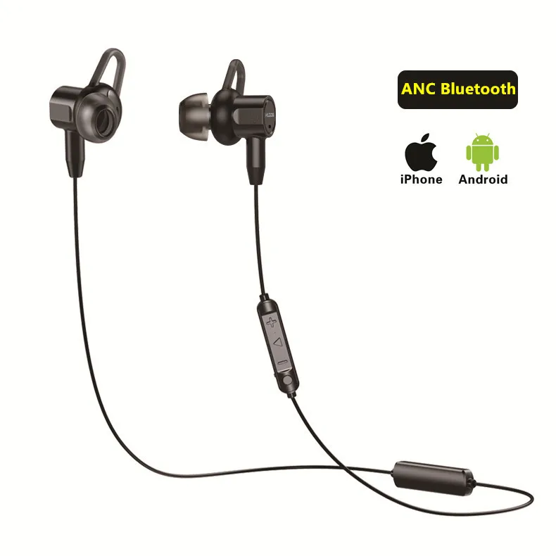 ANC наушники активное Шум шумоподавления вкладыши Bluetooth 4 2 in Ear линия для микрофона