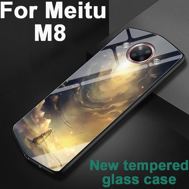 5 2 &quotМодный мультяшный чехол для Meitu M8 M 8 MP1603 стеклянный телефона из закаленного