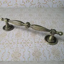 128mm telephone handle antique brass wardrobe kitchen cabinet door pull handle 5″ bronze dresser cupboard furniture handle pull