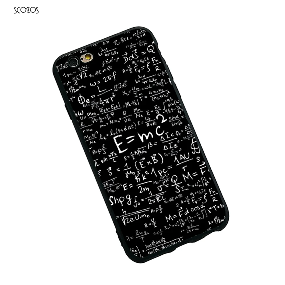 SCOZOS Эйнштейн уравнение силиконовый чехол для телефона мягкий Iphone 5 5S Se 6 7 8 S плюс