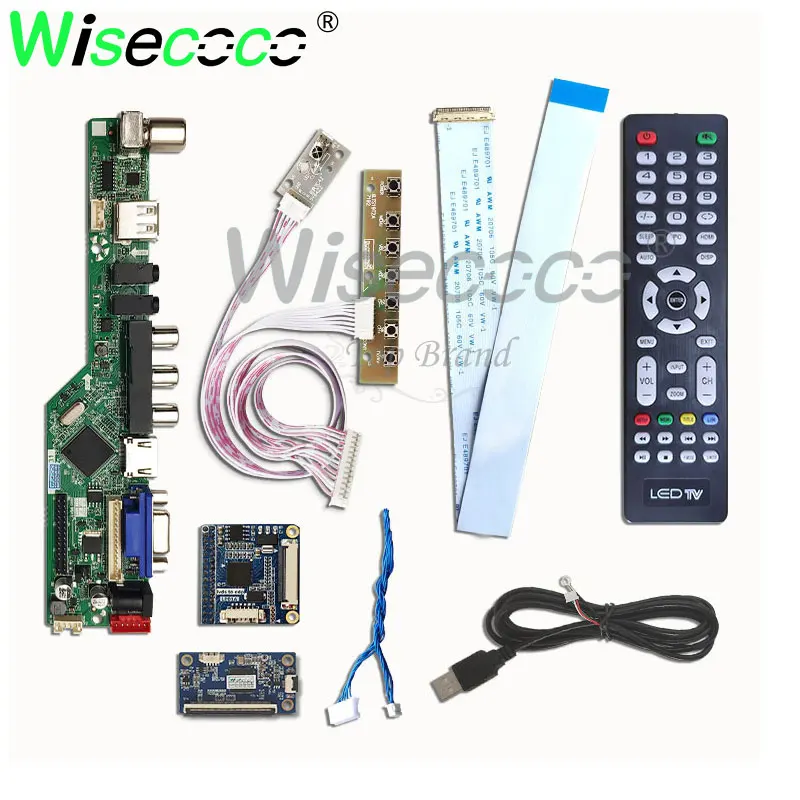Wisecoco 15 6 дюймов 1366*768 панель ЖК дисплея с capactive touch HDMI VGA 30 контактов EDP плата