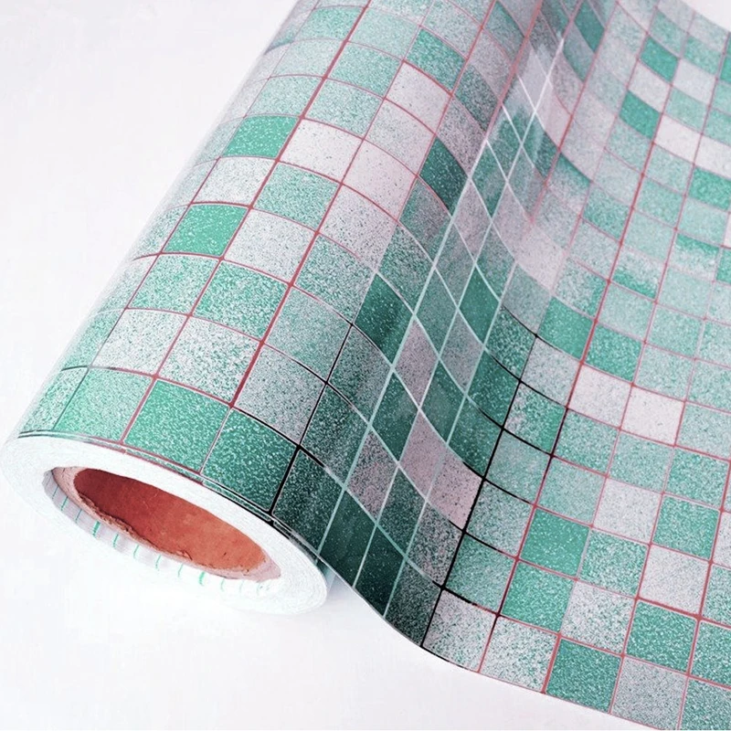 JX-LCLYL Waterproof Self-adhesive Mosaic Wall Paper Tile Sticker Contact Paper Bathroom