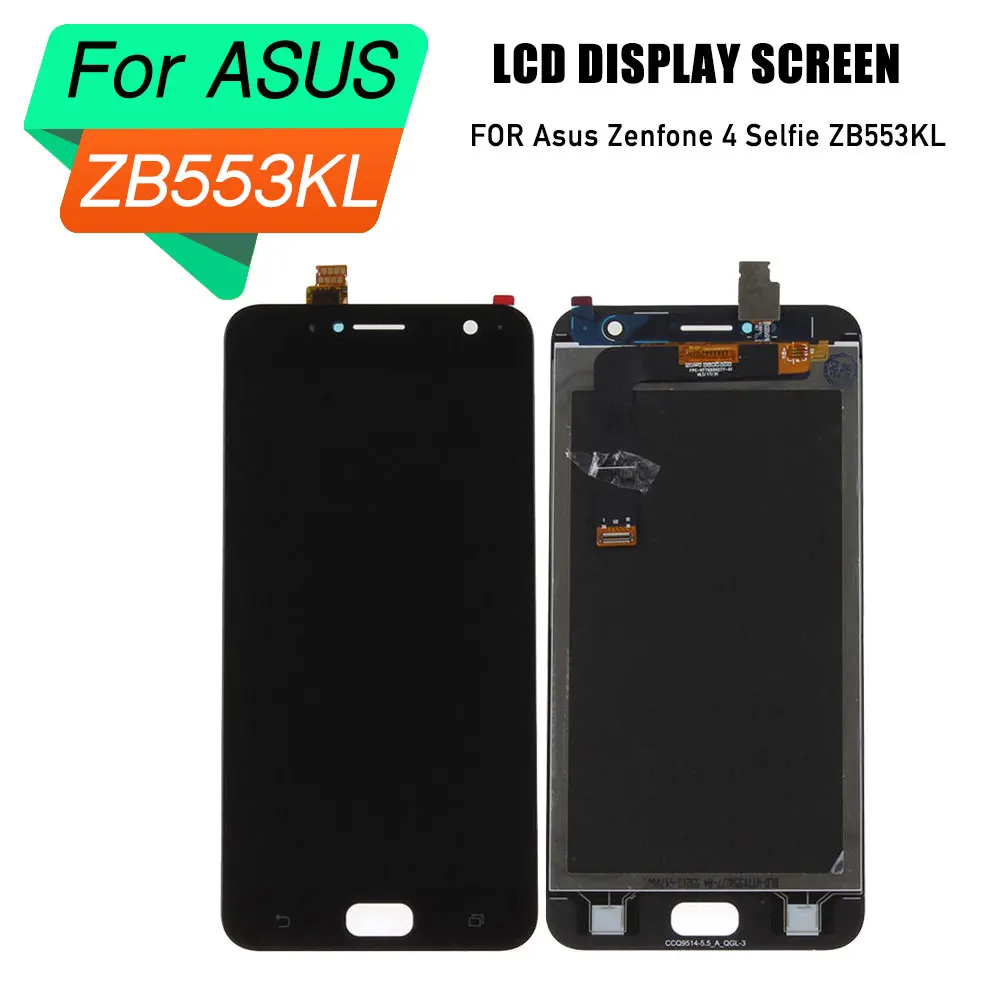 

PrepairP LCD screen for Asus Zenfone 4 Selfie ZB553KL lcd display touch screen frame for ZB553KL lcd digitizer screen frame