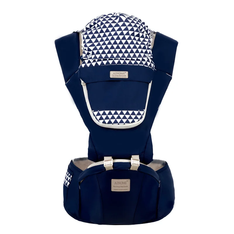 Baby Carrier Breathable Front Facing Baby Carrier Comfortable Kangaroo Baby Wrap Carrier for 0-30months - Цвет: navy