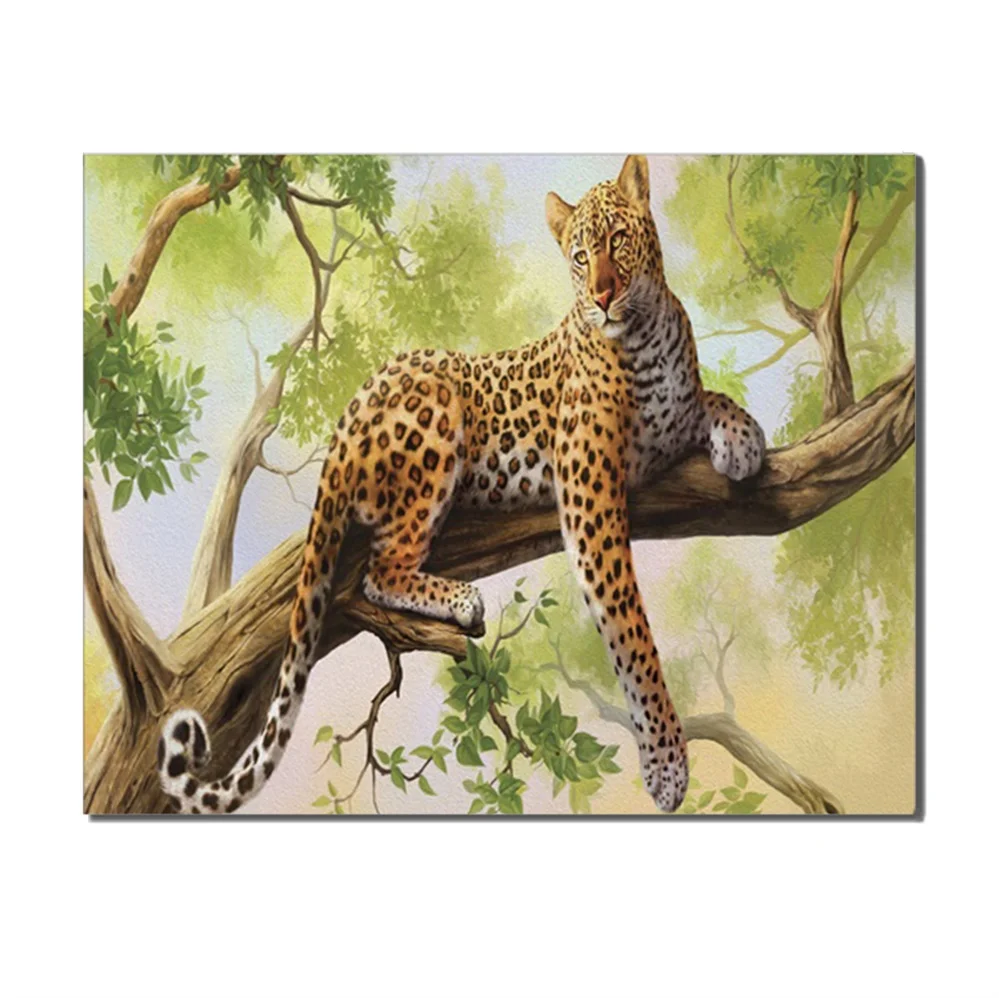 

Abstract Paintings Tiger Poster Zoo Wild Animal Wall Pictures For Living Room Decoration Wall Art Pictures Cuadros Decor Salon