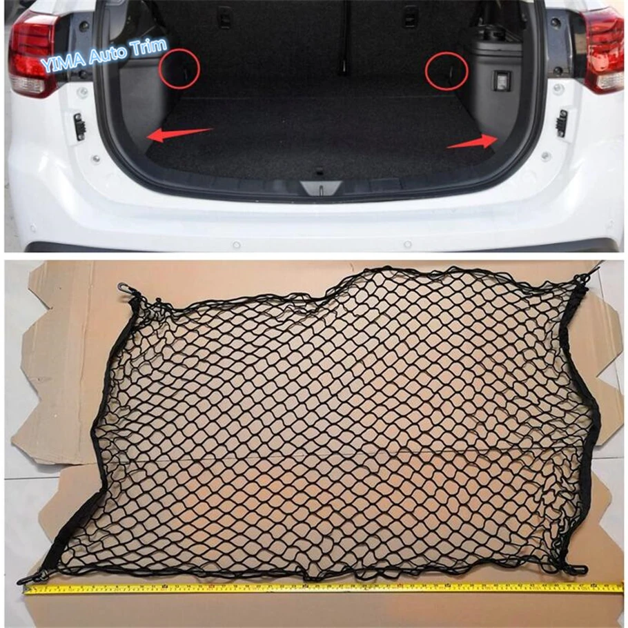 Lapetus Авто стиль задний багажник багажная сетка для хранения струнная сумка сетка сетчатая крышка отделка черный для Mitsubishi Outlander
