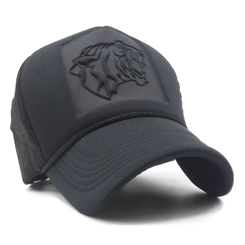 Летняя сетчатая бейсболка со стереоскопическим принтом тигра|mesh snapback hats|snapback hats